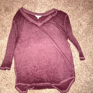 maroon comfortable shirt